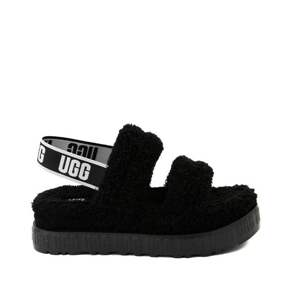 NEW size 8-8.5/39 UGG Oh Fluffita Fur Platform Slides - Picture 2 of 10